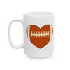 12613420628839716943_2048.jpeg Football Heart Football Mug – Football Fan Coffee Mug – 11oz/15oz Ceramic Mug