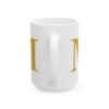 12630770086490428983_2048-1.jpeg Gold Letter M Monogram Mug – Gold Initial Alphabet Coffee Mug – 11oz/15oz Ceramic Mug