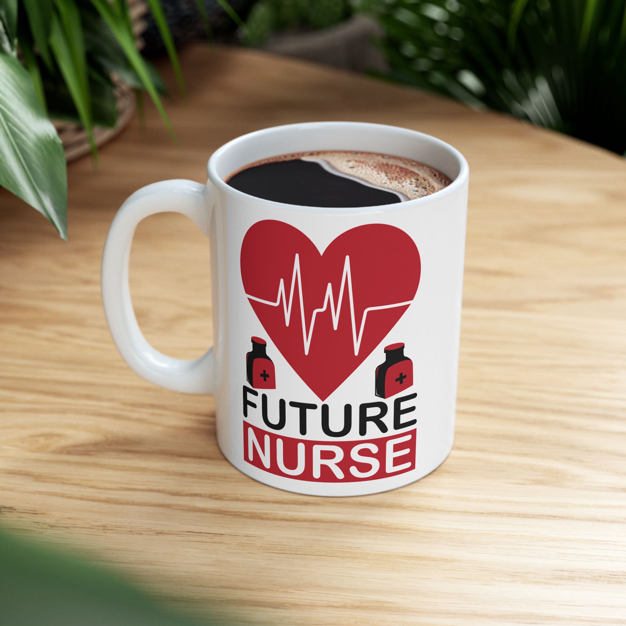 Future Nurse – Medical Coffee Mug – 11oz/15oz Ceramic Mug - Image 5