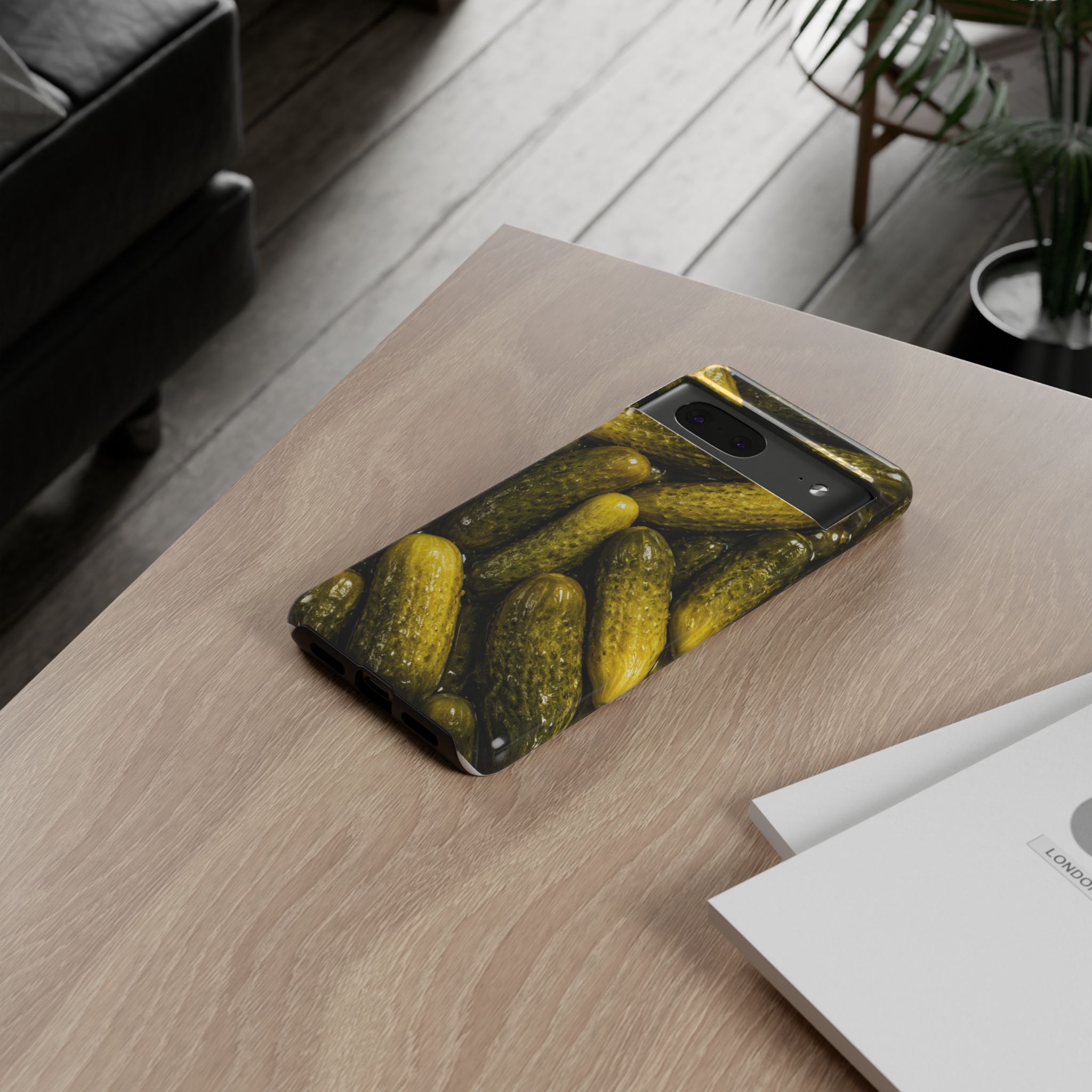 Pickle Pattern Google Pixel Phone Case — Funny Gherkin Protective Cover - Image 8