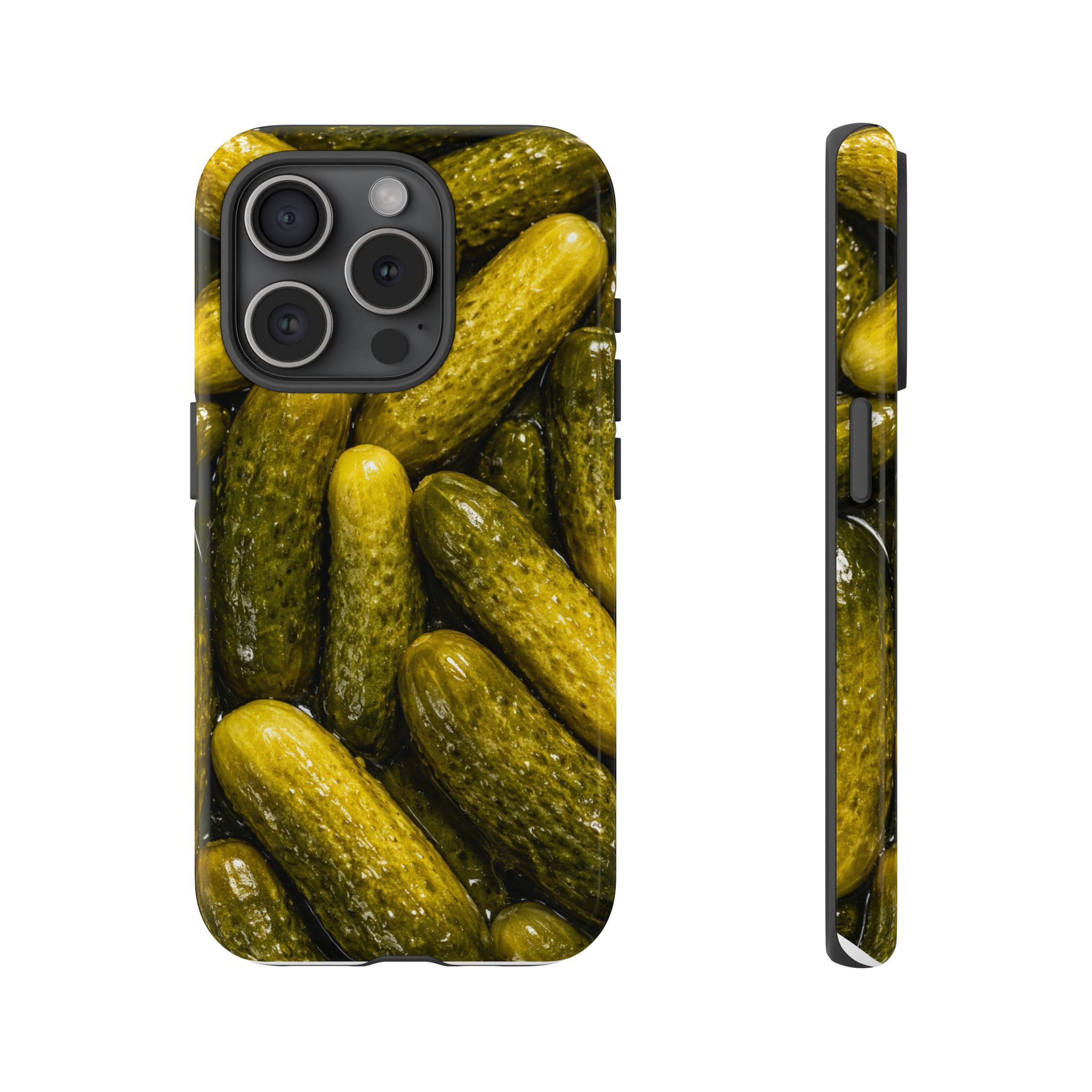 Pickle Pattern iPhone Case — Novelty Pickles Design Protective Case - Image 87