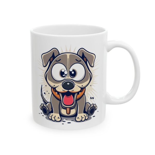12986331366156990619_2048.jpeg Wide-Eyed Cartoon Puppy Dog Lover Mug – Cute Cartoon Puppy Coffee Mug – 11oz/15oz Ceramic Mug