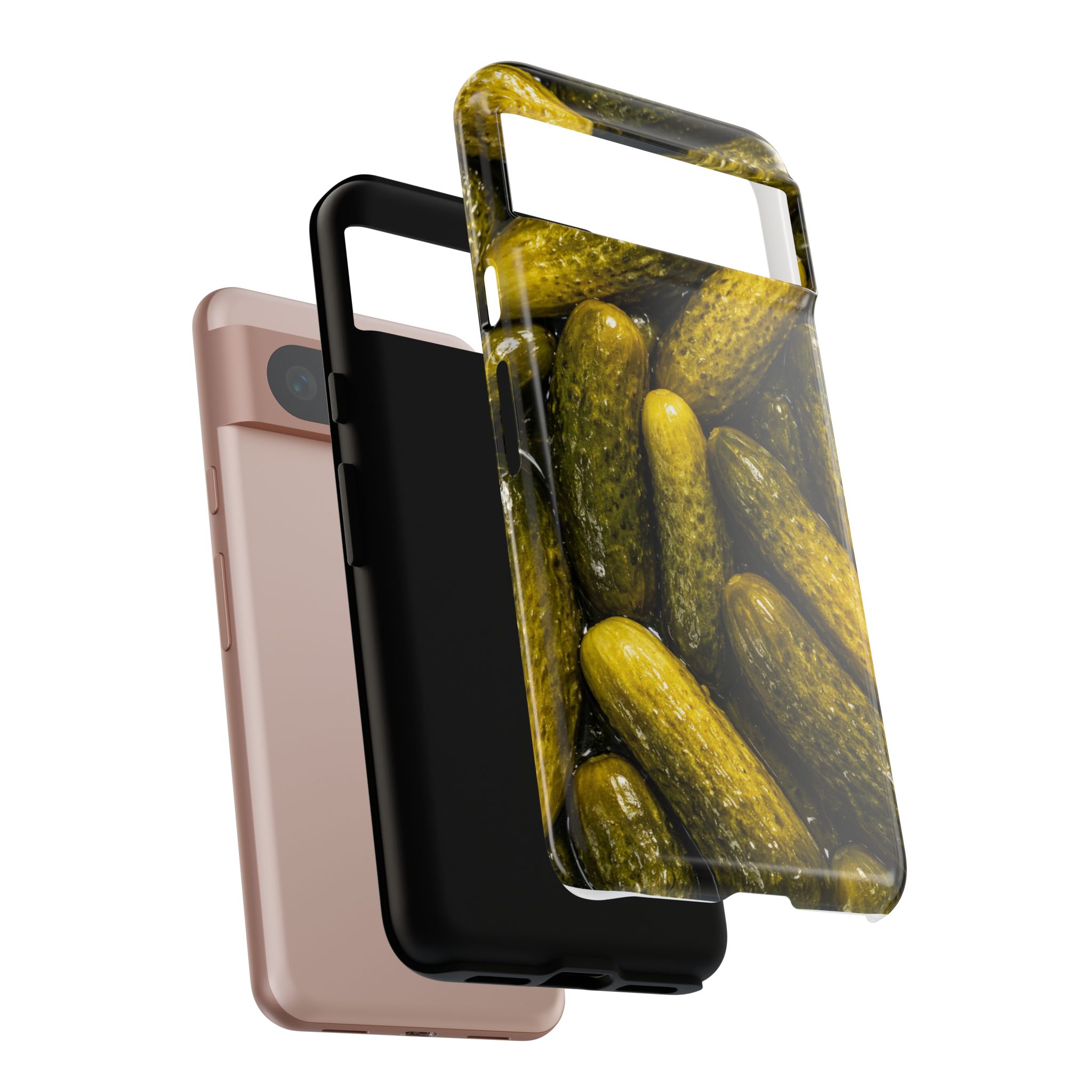 Pickle Pattern Google Pixel Phone Case — Funny Gherkin Protective Cover - Image 32
