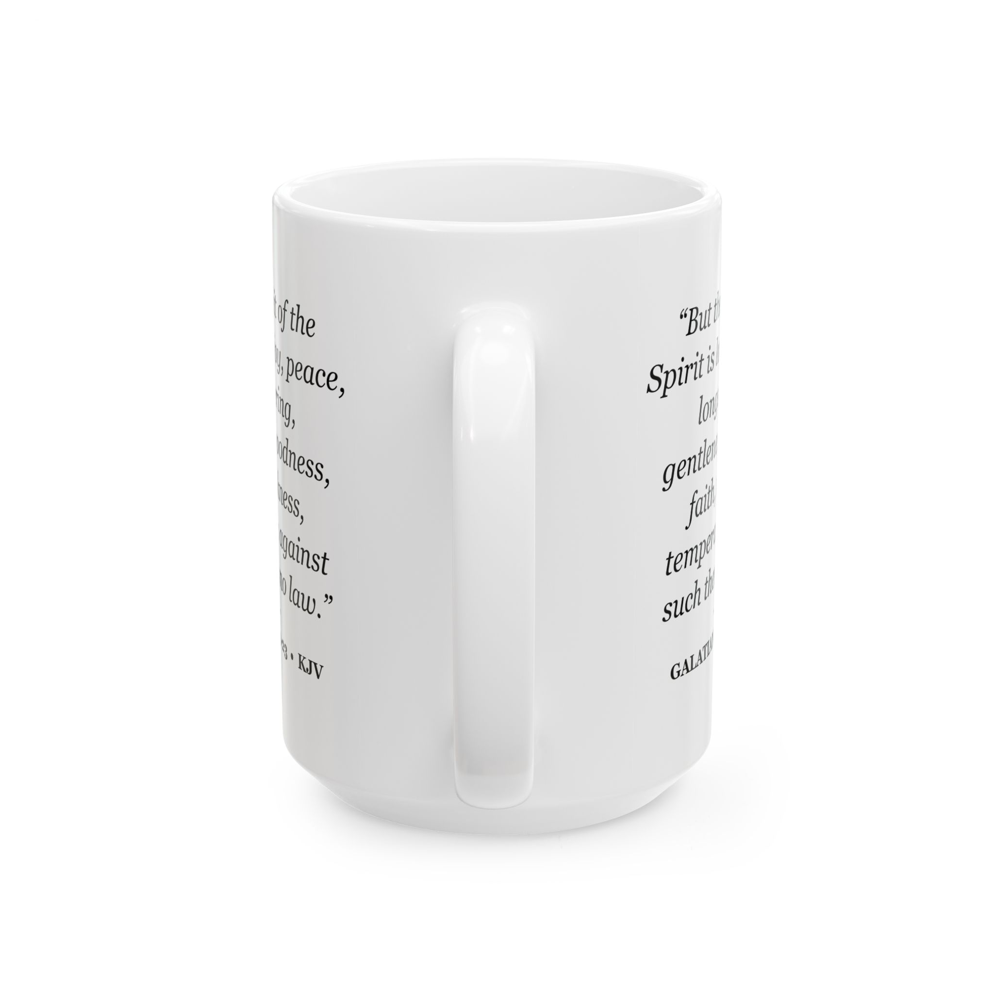 Galatians 5:22-23 Bible Verse Mug – KJV Scripture Coffee Mug – 11oz/15oz Ceramic Mug - Image 6