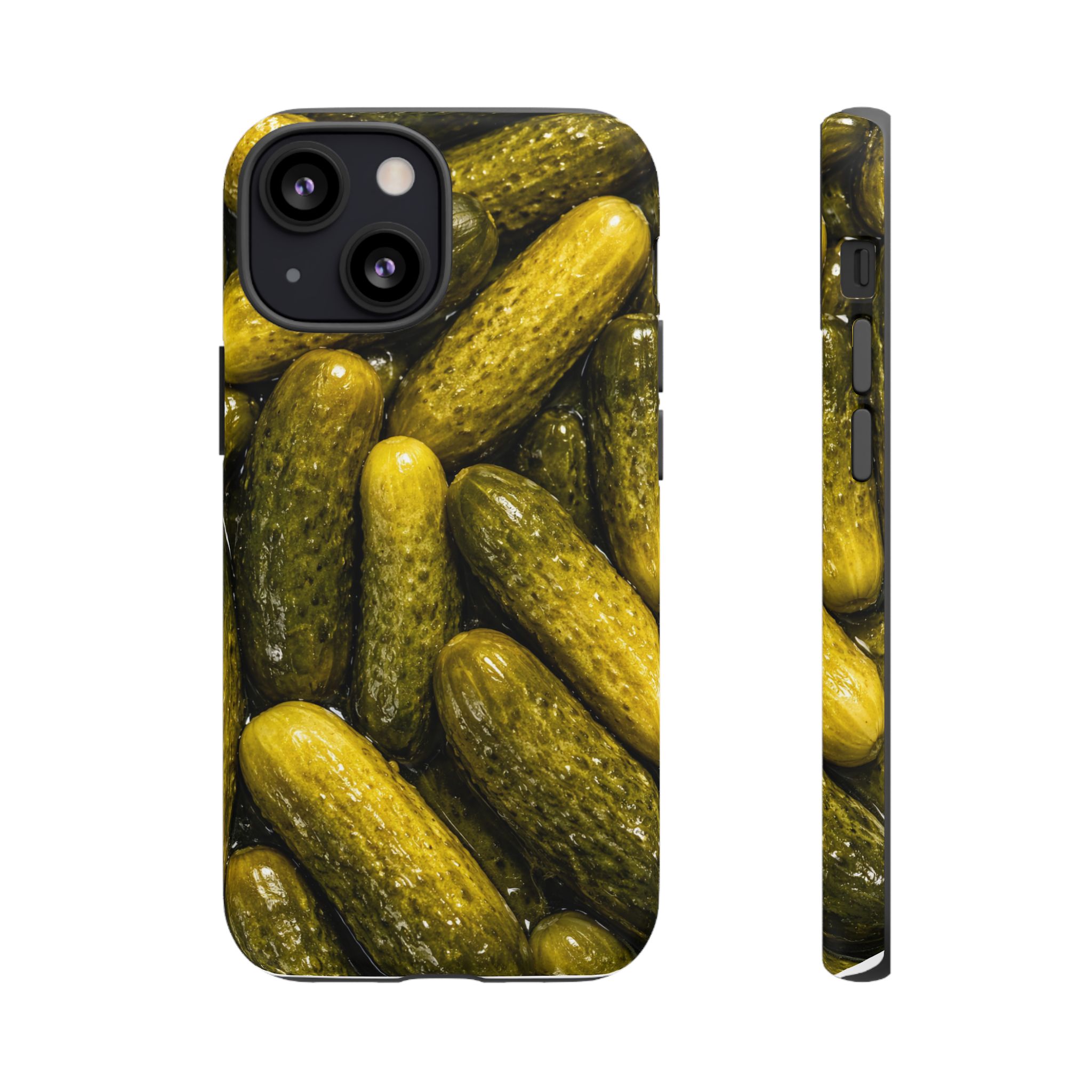 Pickle Pattern iPhone Case — Novelty Pickles Design Protective Case - Image 33