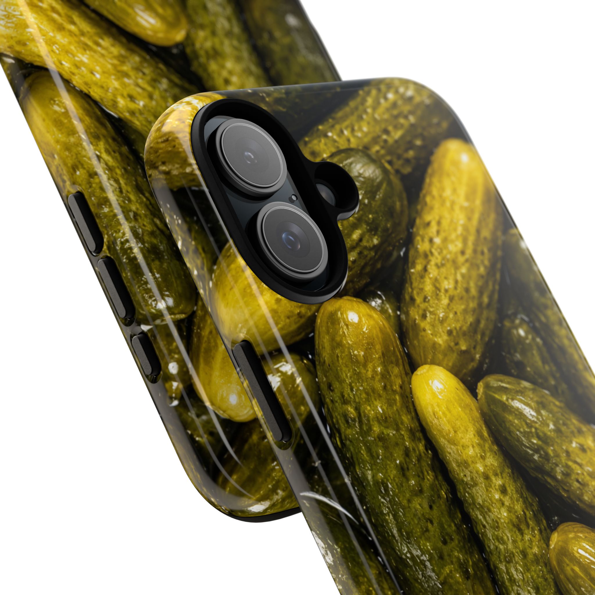 Pickle Pattern iPhone Case — Novelty Pickles Design Protective Case - Image 108