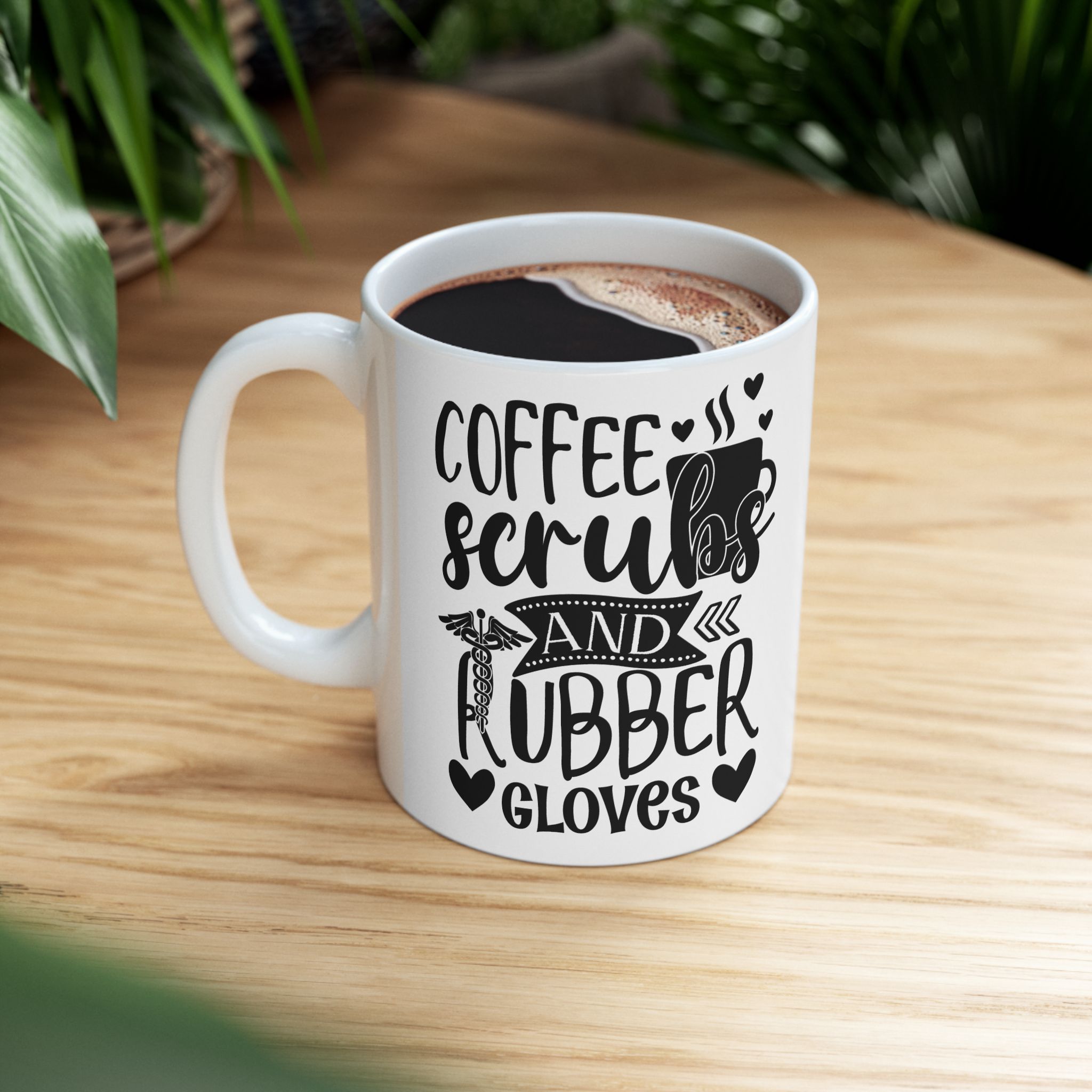 Coffee Scrubs and Rubber Gloves – Medical Coffee Mug – 11oz/15oz Ceramic Mug - Image 5