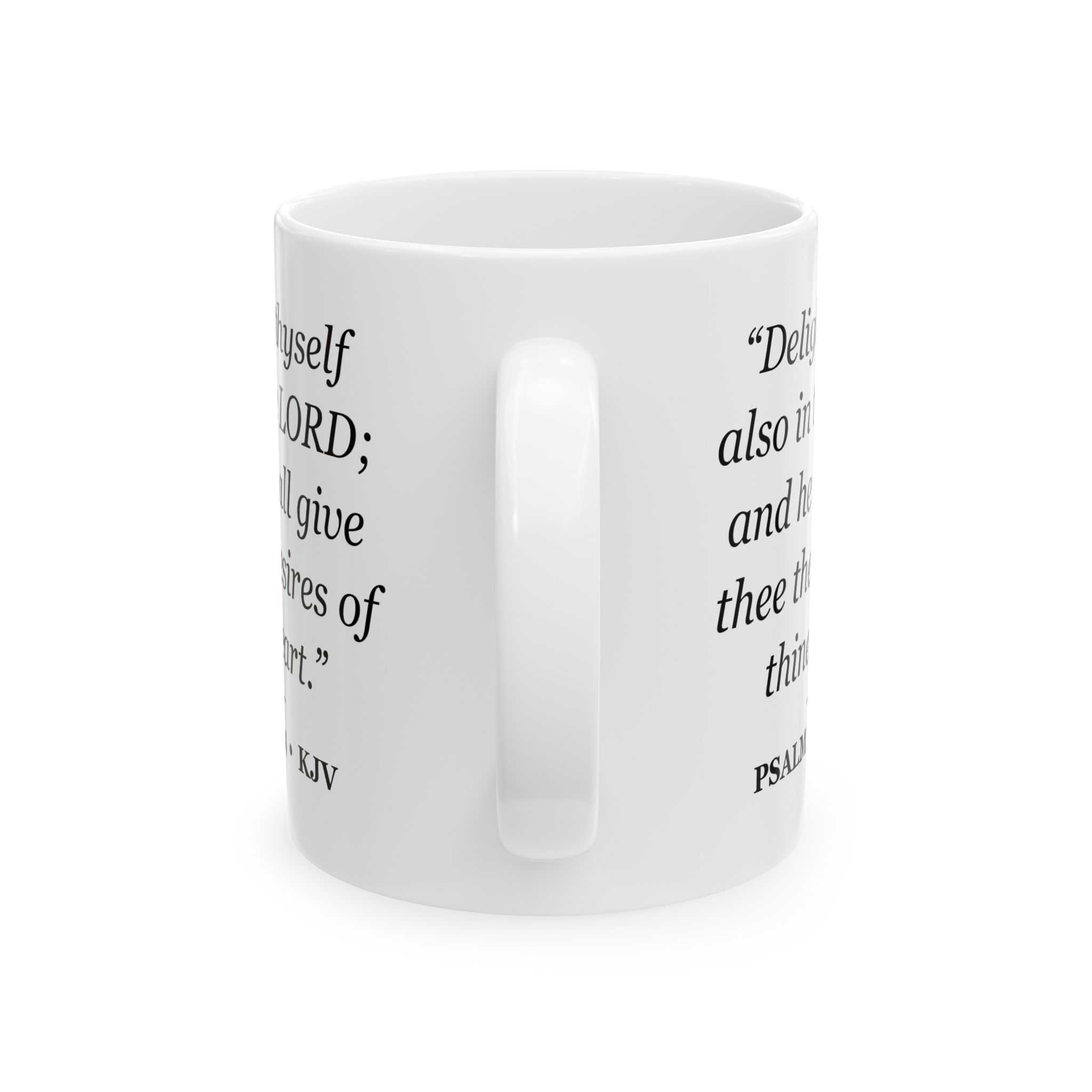 Psalm 37:4 Bible Verse Mug – KJV Scripture Coffee Mug – 11oz/15oz Ceramic Mug - Image 3