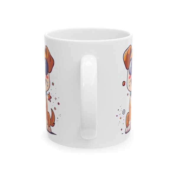 1325061707348825352_2048.jpeg Puppy with Round Sunglasses Dog Lover Mug – Cute Cartoon Puppy Coffee Mug – 11oz/15oz Ceramic Mug