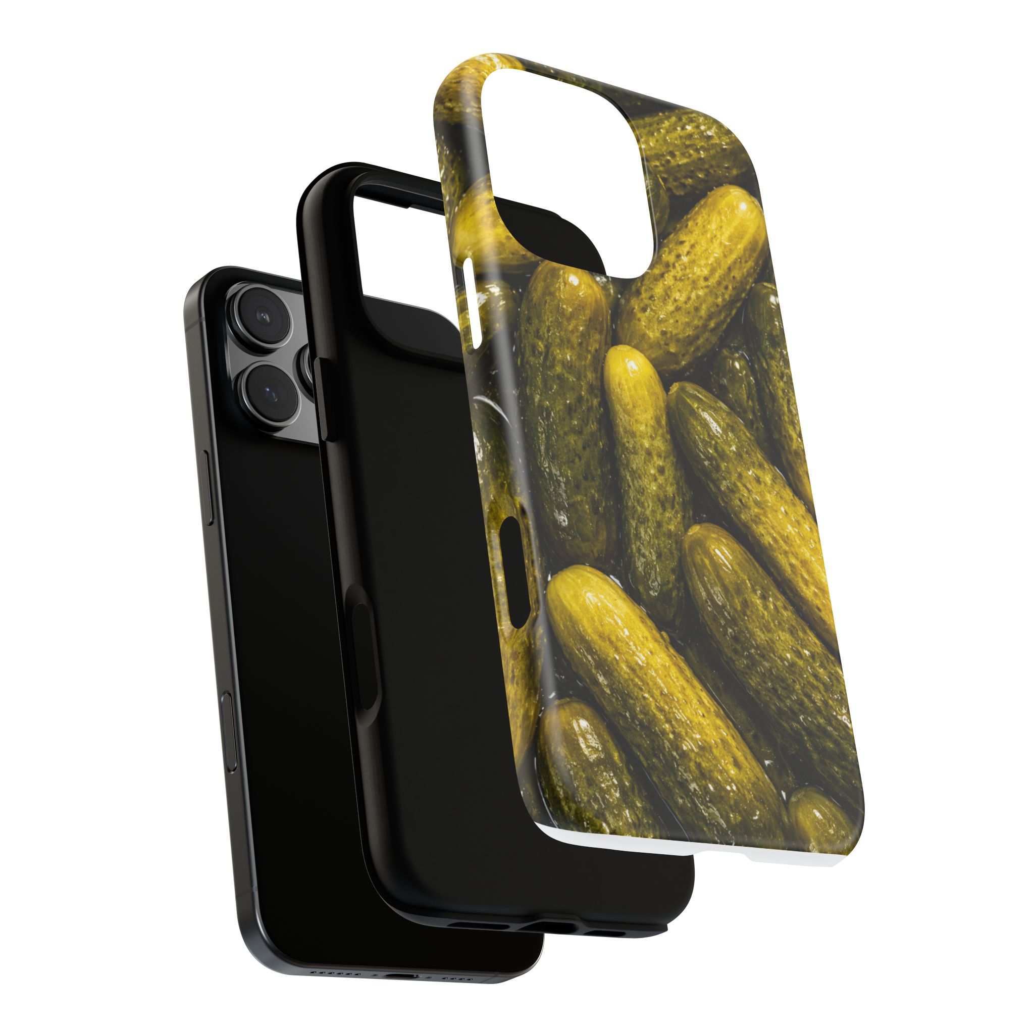 Pickle Pattern iPhone Case — Novelty Pickles Design Protective Case - Image 129