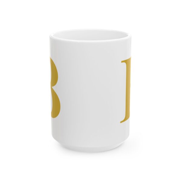 13306115277777603490_2048-1.jpeg Gold Letter B Monogram Mug – Gold Initial Alphabet Coffee Mug – 11oz/15oz Ceramic Mug