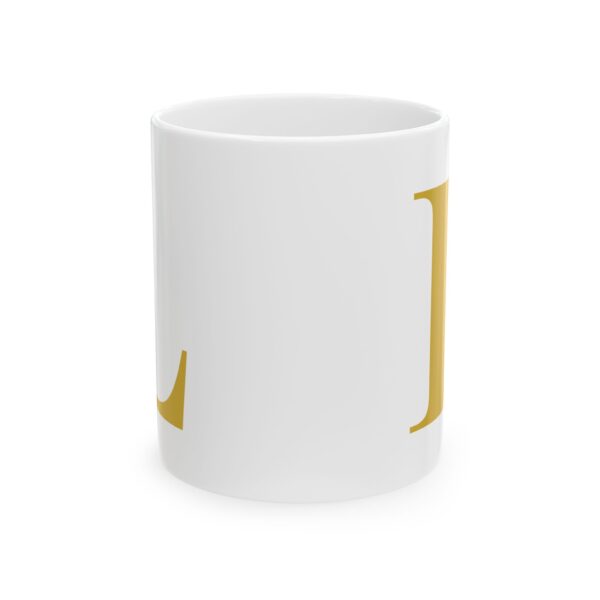 13358532487129343850_2048-1.jpeg Gold Letter L Monogram Mug – Gold Initial Alphabet Coffee Mug – 11oz/15oz Ceramic Mug