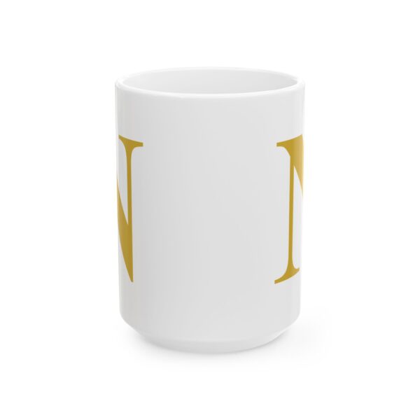 13446445735686021766_2048-1.jpeg Gold Letter N Monogram Mug – Gold Initial Alphabet Coffee Mug – 11oz/15oz Ceramic Mug