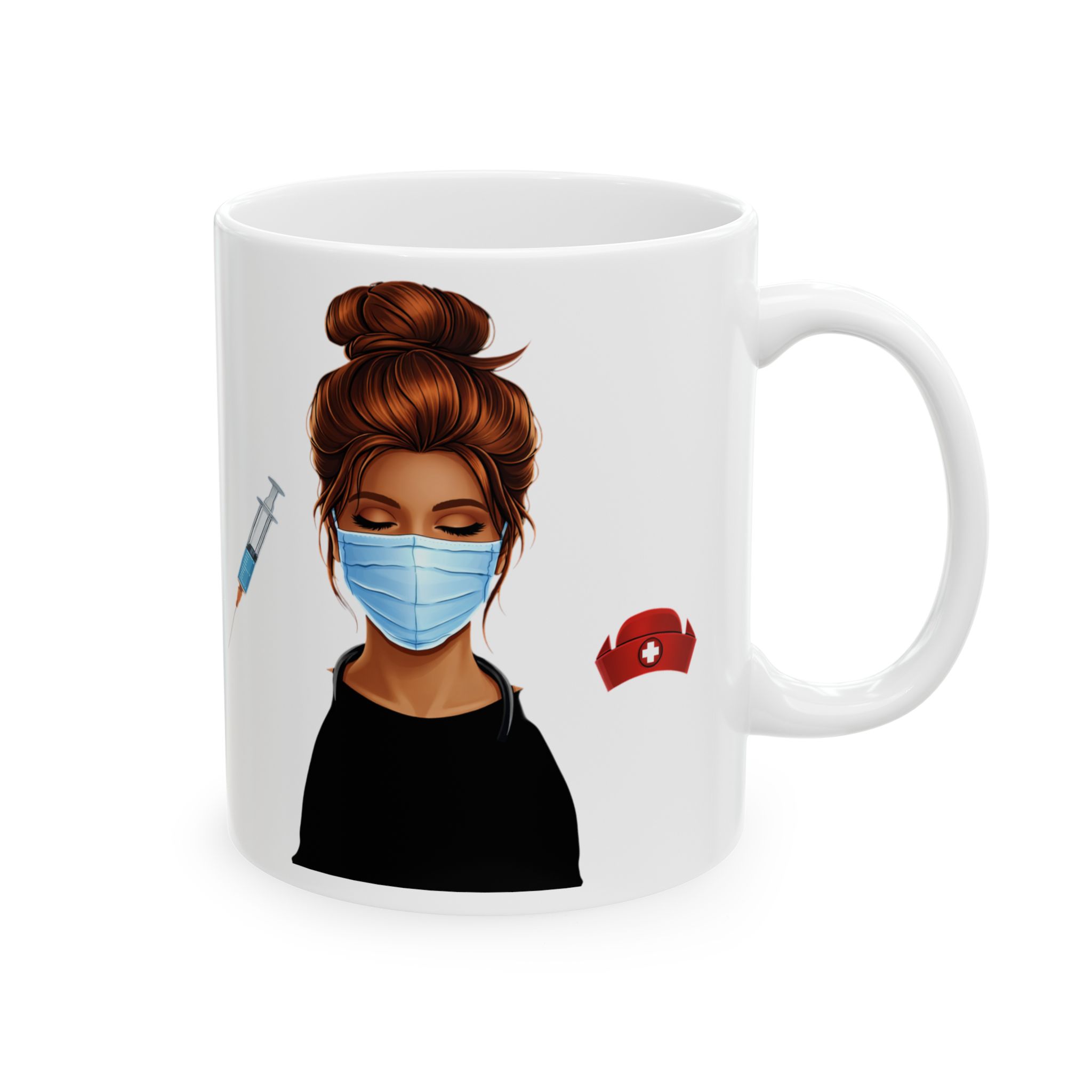 Nurse Syringe and Cap – Medical Nurse Coffee Mug – 11oz/15oz Ceramic Mug