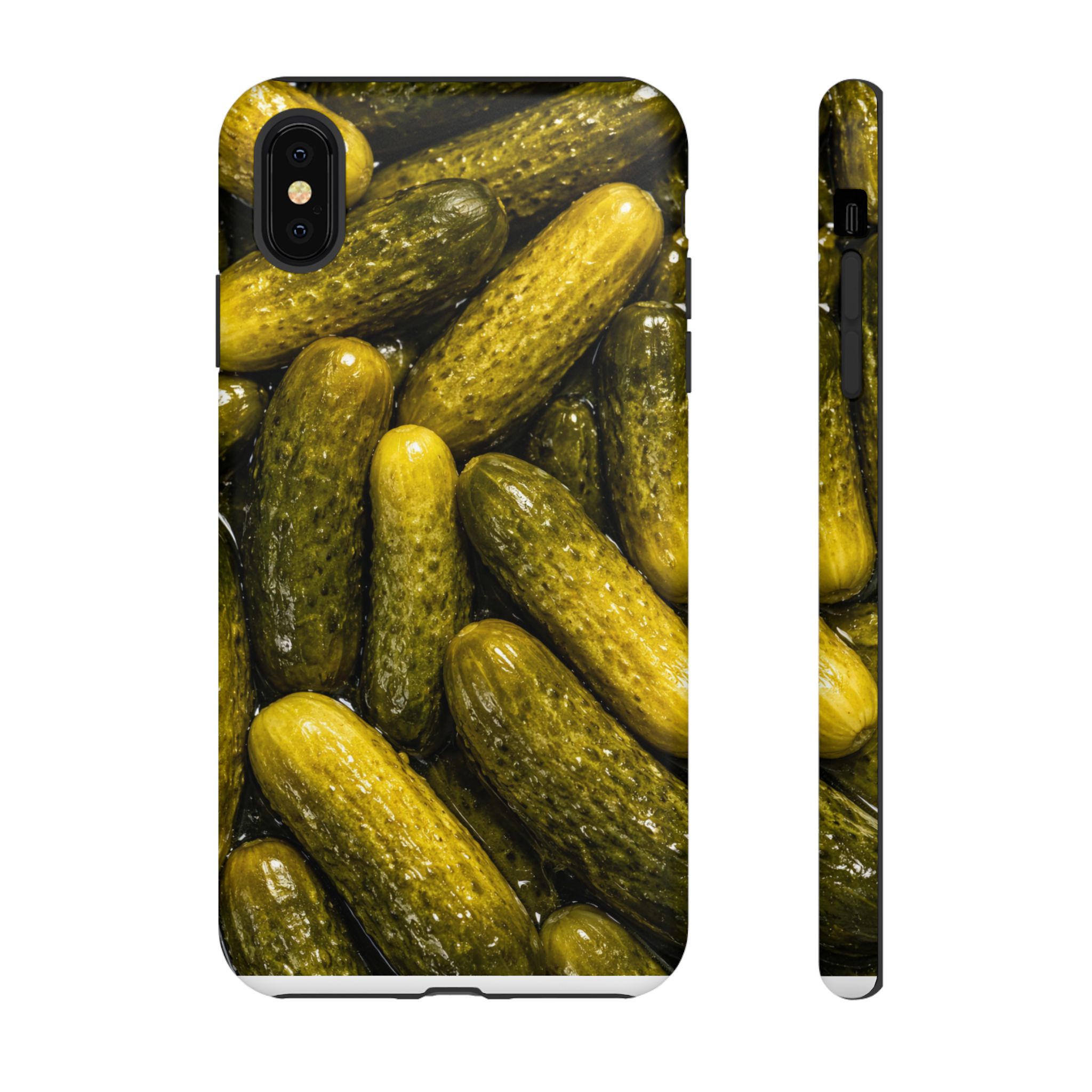 Pickle Pattern iPhone Case — Novelty Pickles Design Protective Case - Image 12