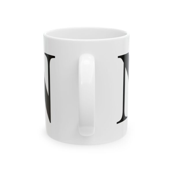 13668317820002917276_2048.jpeg Letter N Monogram Mug – Initial Alphabet Coffee Mug – 11oz/15oz Ceramic Mug