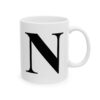 13776907196730079293_2048.jpeg Letter N Monogram Mug – Initial Alphabet Coffee Mug – 11oz/15oz Ceramic Mug