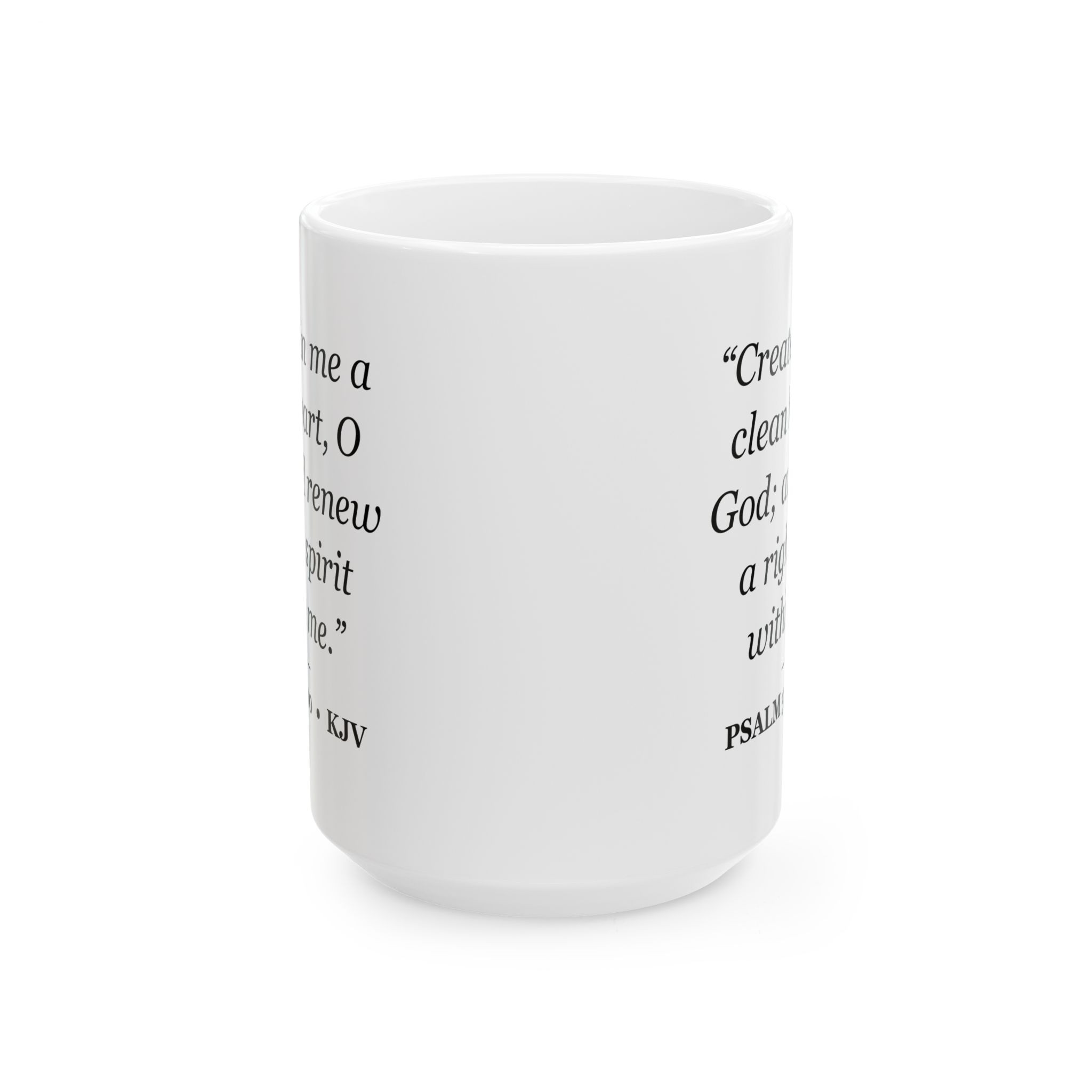 Psalm 51:10 Bible Verse Mug – KJV Scripture Coffee Mug – 11oz/15oz Ceramic Mug - Image 5