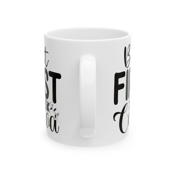 But First Hot Cocoa Winter Mug – Cozy Winter Coffee Mug – 11oz/15oz Ceramic Mug