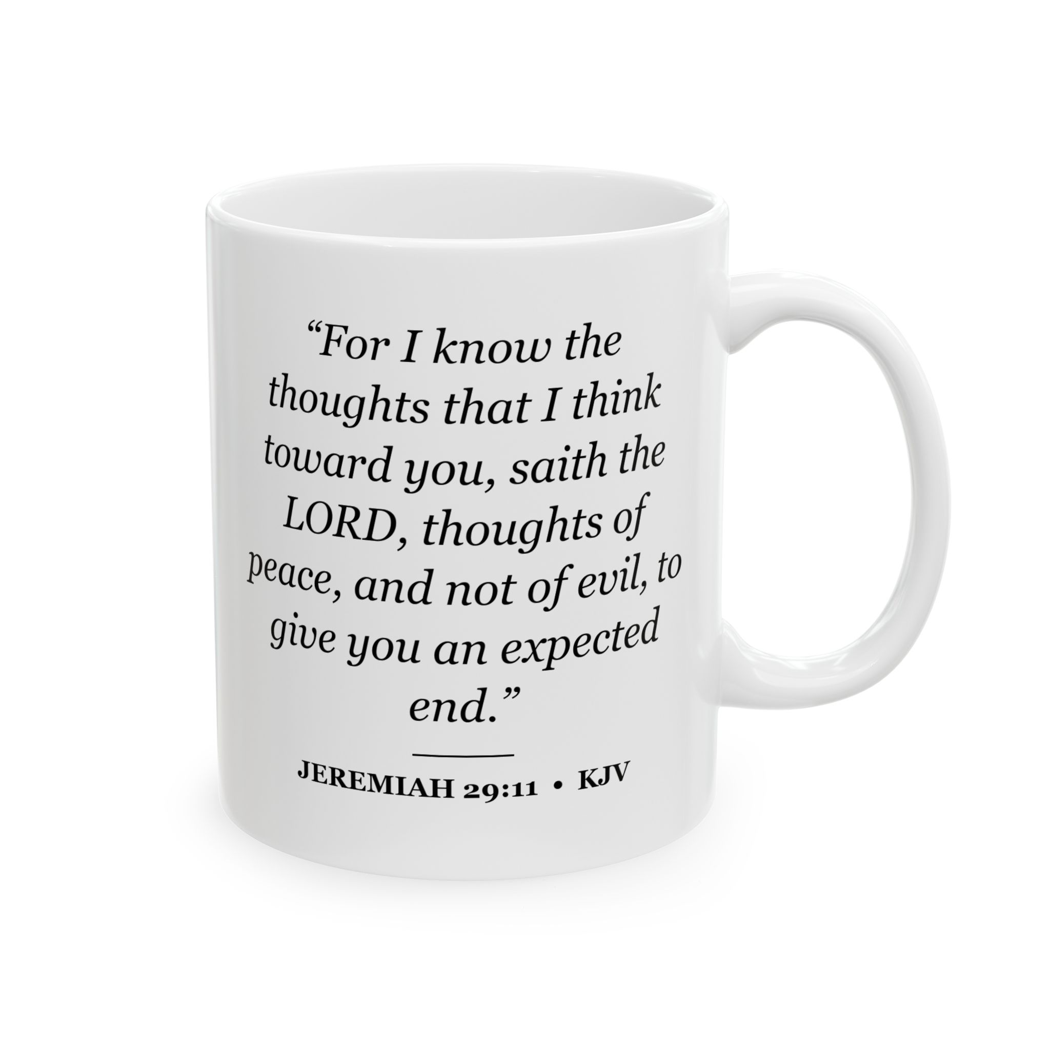 Jeremiah 29:11 Bible Verse Mug – KJV Scripture Coffee Mug – 11oz/15oz Ceramic Mug - Image 4