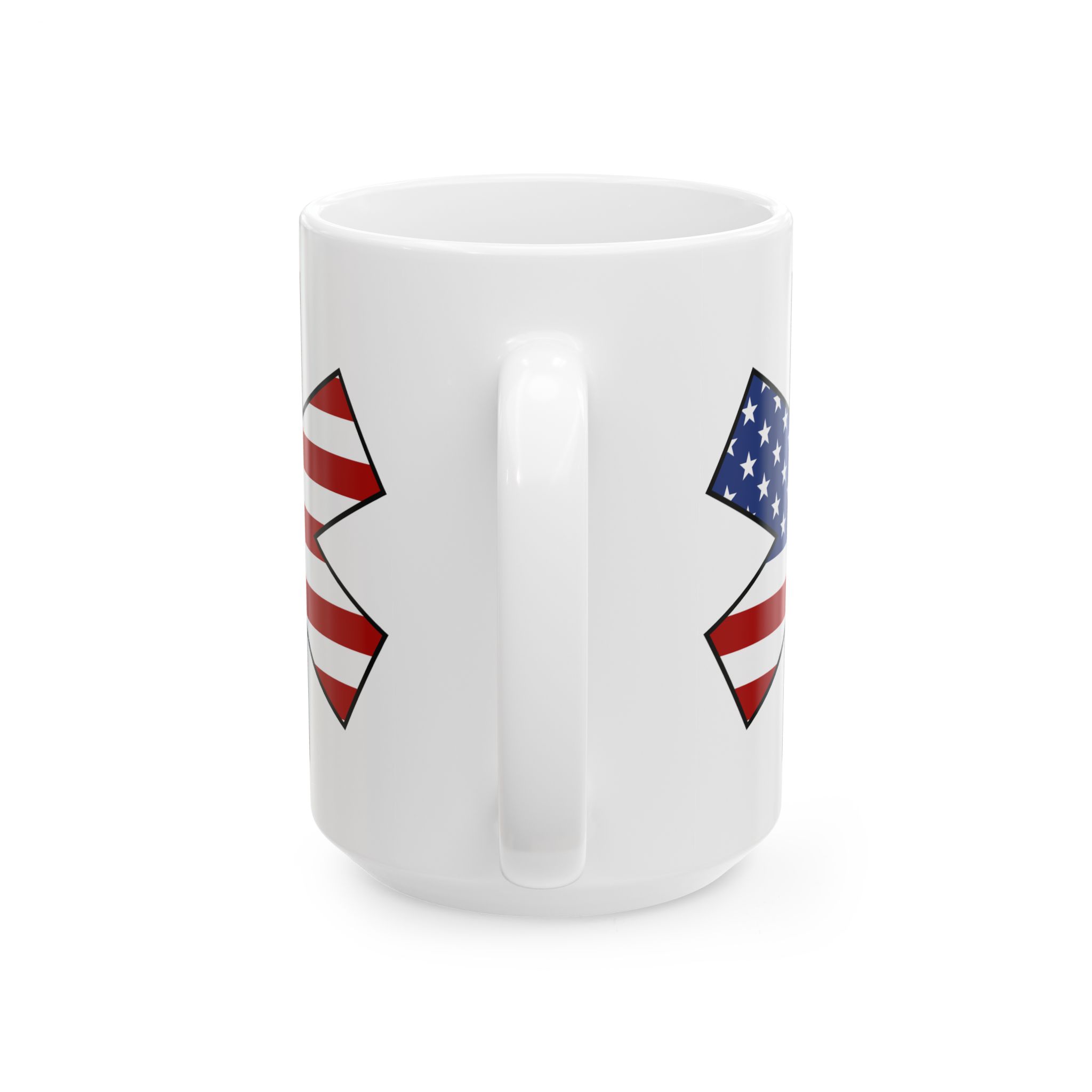 US Flag w/Staff Of Life – Medical Coffee Mug – 11oz/15oz Ceramic Mug - Image 9