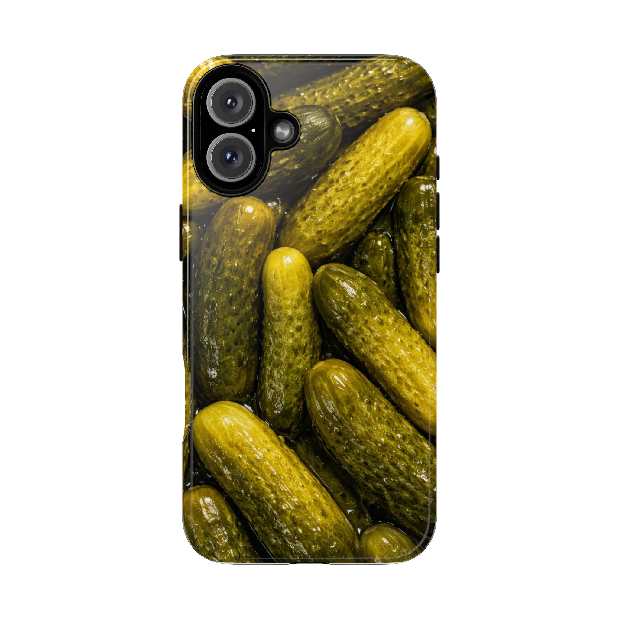 Pickle Pattern iPhone Case — Novelty Pickles Design Protective Case - Image 107