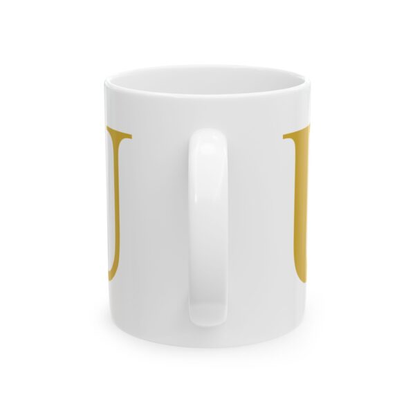 14222726755648376198_2048.jpeg Gold Letter U Monogram Mug – Gold Initial Alphabet Coffee Mug – 11oz/15oz Ceramic Mug