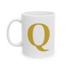 14237377982409870017_2048-1.jpeg Gold Letter Q Monogram Mug – Gold Initial Alphabet Coffee Mug – 11oz/15oz Ceramic Mug