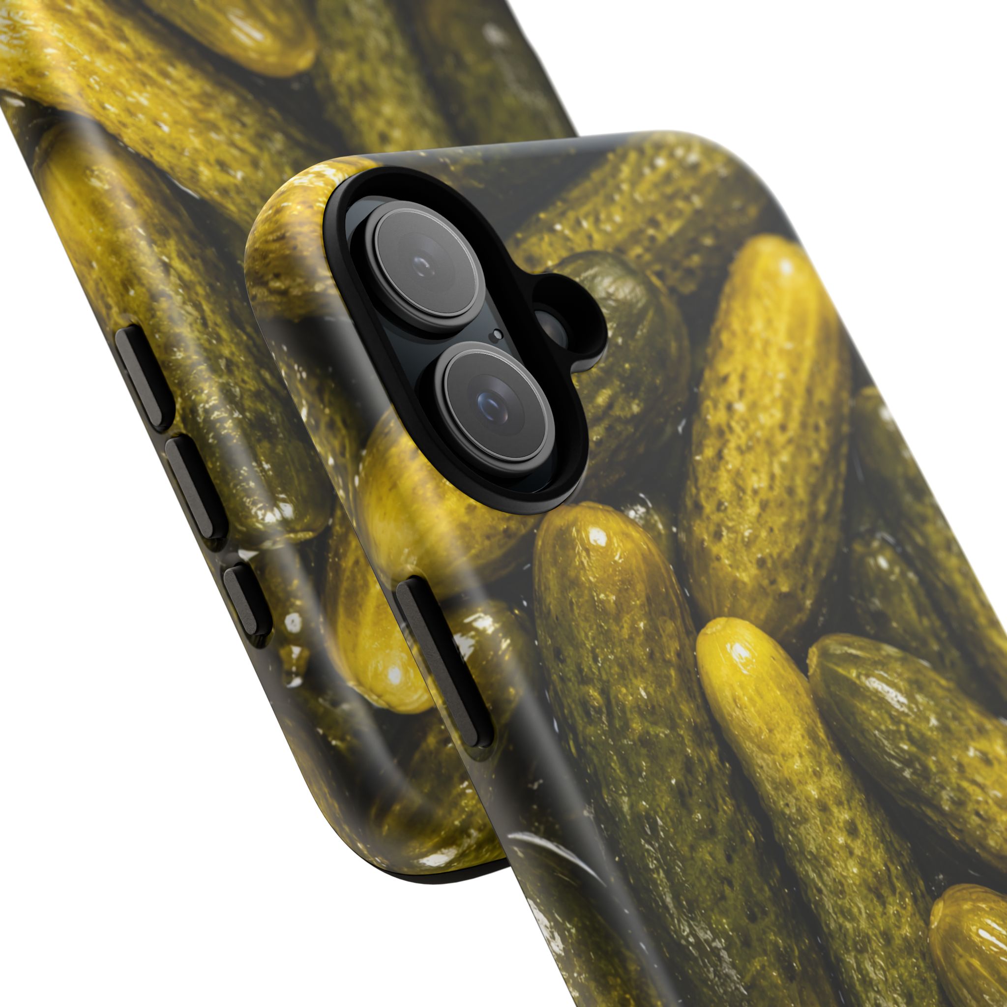 Pickle Pattern iPhone Case — Novelty Pickles Design Protective Case - Image 112