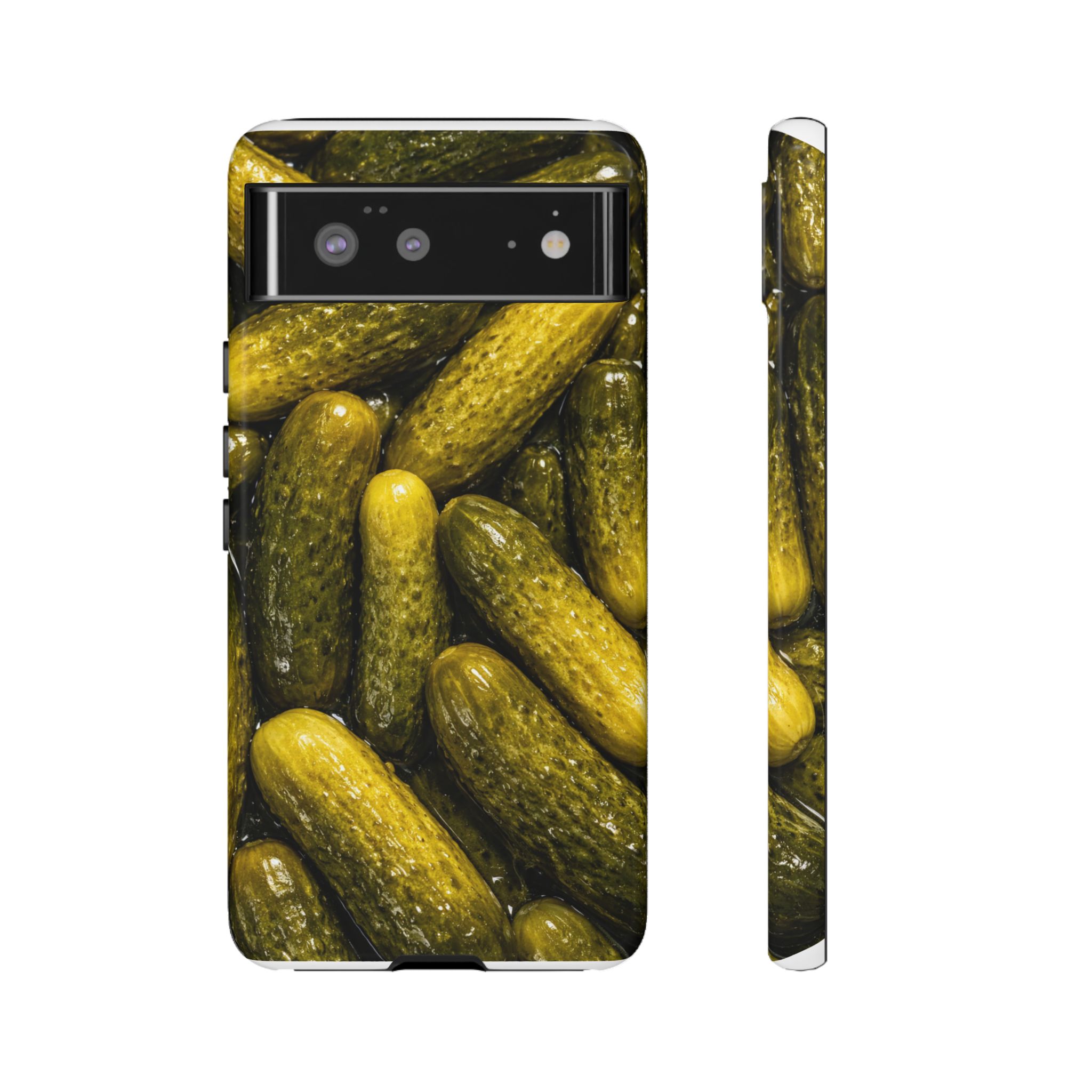 Pickle Pattern Google Pixel Phone Case — Funny Gherkin Protective Cover