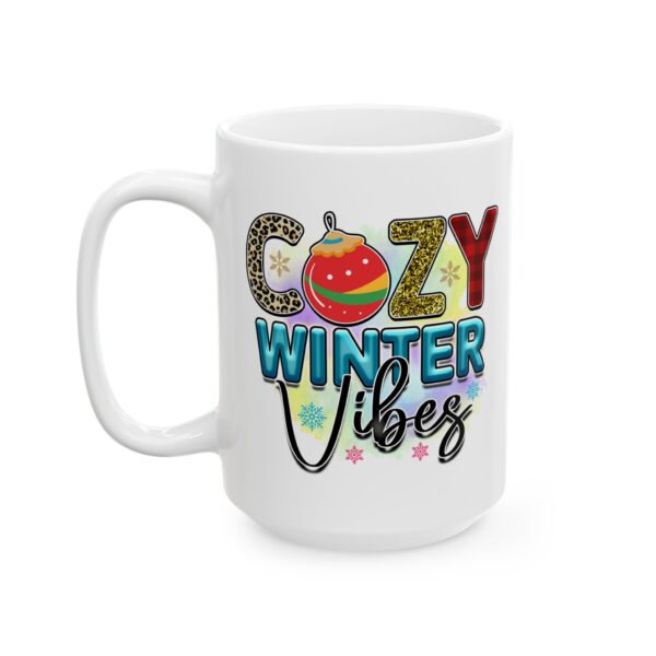 14333877557242545287_2048.jpeg Cozy Winter Vibes Colorful Winter Mug – Cozy Winter Coffee Mug – 11oz/15oz Ceramic Mug