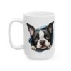 14423042054865375200_2048.jpeg Boston Terrier Peeking Dog Mug – Dog Lover Coffee Mug – 11oz/15oz Ceramic Mug