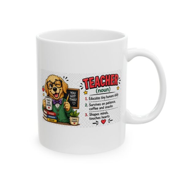 14463375088537280414_2048.jpeg Teacher Noun Golden Retriever Mug – Career Gift Coffee Mug – 11oz/15oz Ceramic Mug