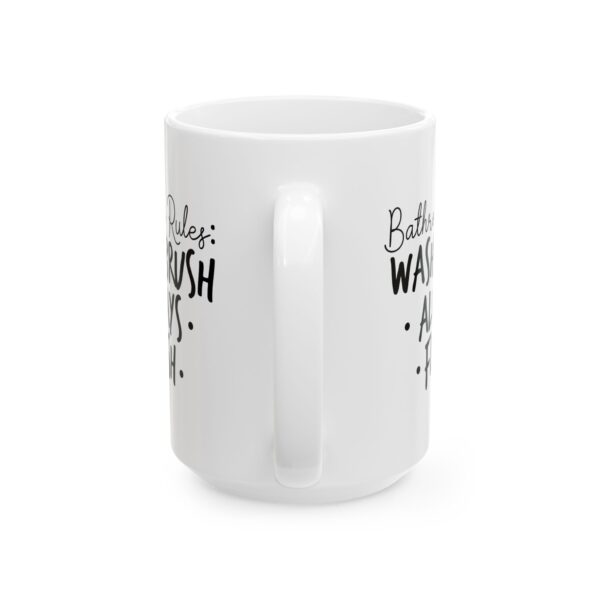 14487487594009393279_2048-1.jpeg Bathroom Rules Wash Brush Always Flush Mug – Funny Gift Coffee Mug – 11oz/15oz Ceramic Mug