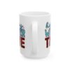 Happy Winter Time Plaid Winter Mug – Cozy Winter Coffee Mug – 11oz/15oz Ceramic Mug