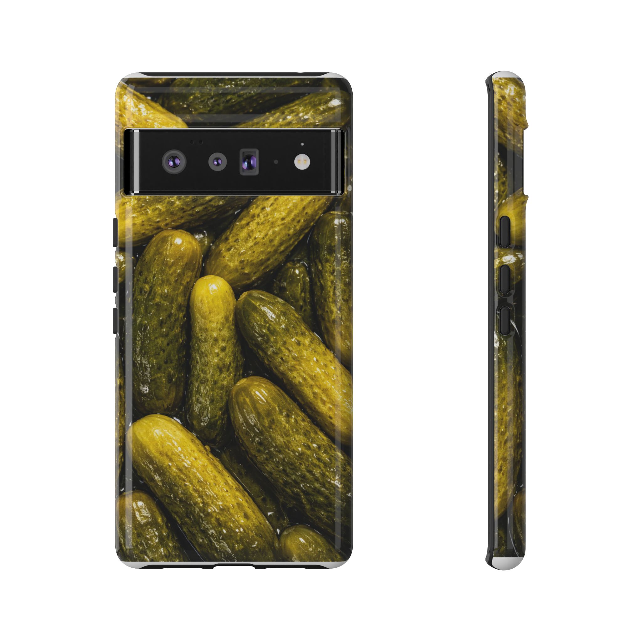 Pickle Pattern Google Pixel Phone Case — Funny Gherkin Protective Cover - Image 13