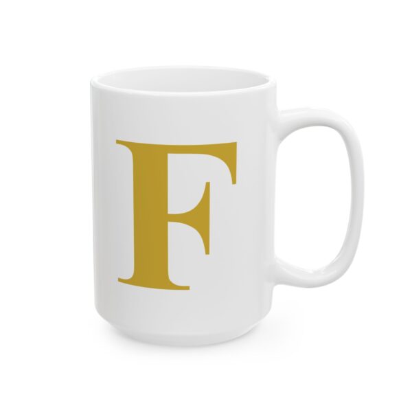 14588443228418208816_2048-1.jpeg Gold Letter F Monogram Mug – Gold Initial Alphabet Coffee Mug – 11oz/15oz Ceramic Mug