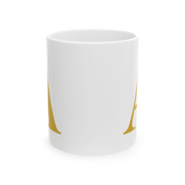 14589493978934754144_2048-1.jpeg Gold Letter A Monogram Mug – Gold Initial Alphabet Coffee Mug – 11oz/15oz Ceramic Mug