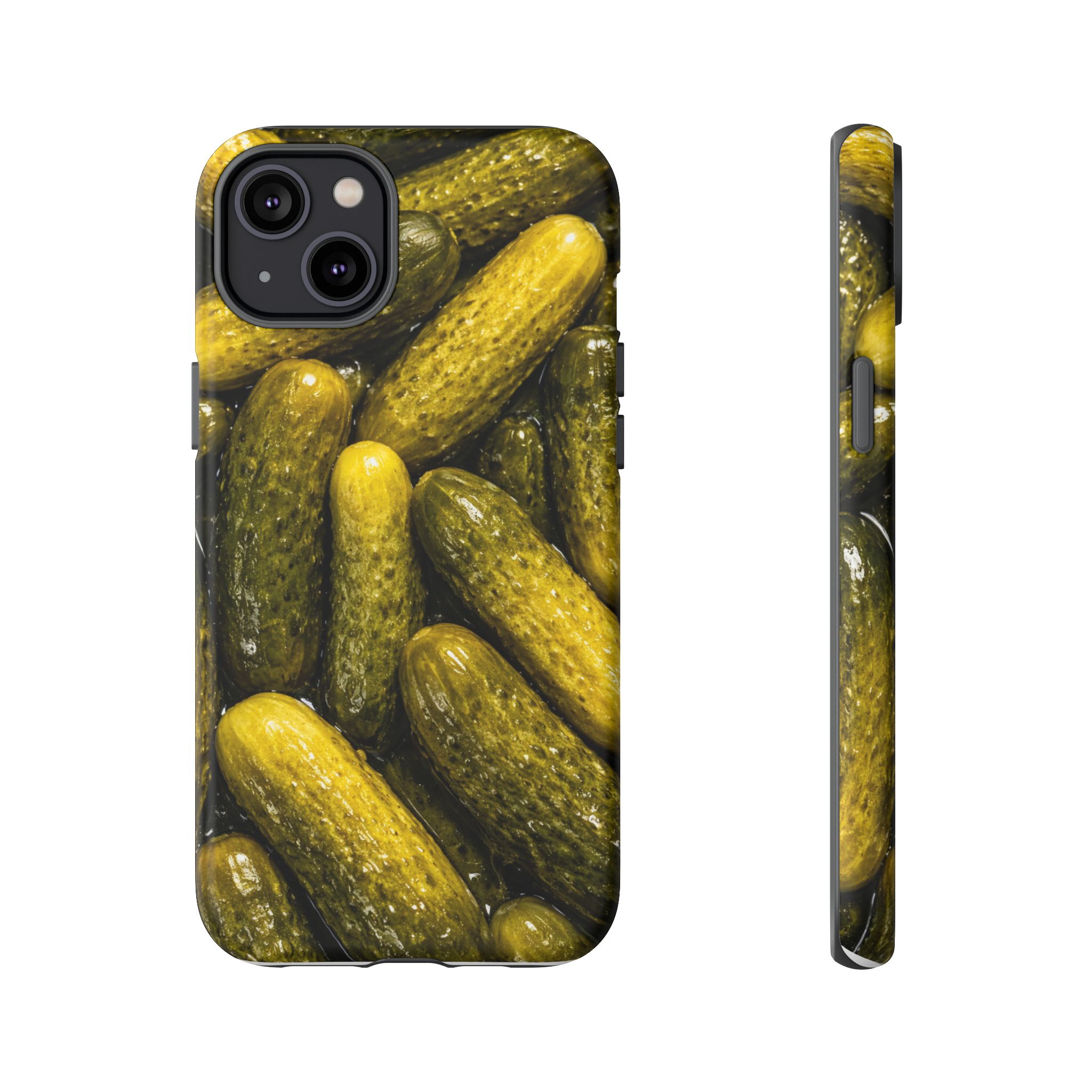 Pickle Pattern iPhone Case — Novelty Pickles Design Protective Case - Image 63
