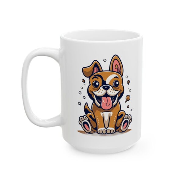 14598953571541022002_2048.jpeg Sitting Boston Terrier Pup Dog Lover Mug – Cute Cartoon Puppy Coffee Mug – 11oz/15oz Ceramic Mug