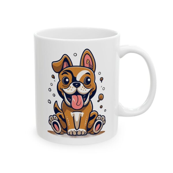 14651266226007161025_2048.jpeg Sitting Boston Terrier Pup Dog Lover Mug – Cute Cartoon Puppy Coffee Mug – 11oz/15oz Ceramic Mug