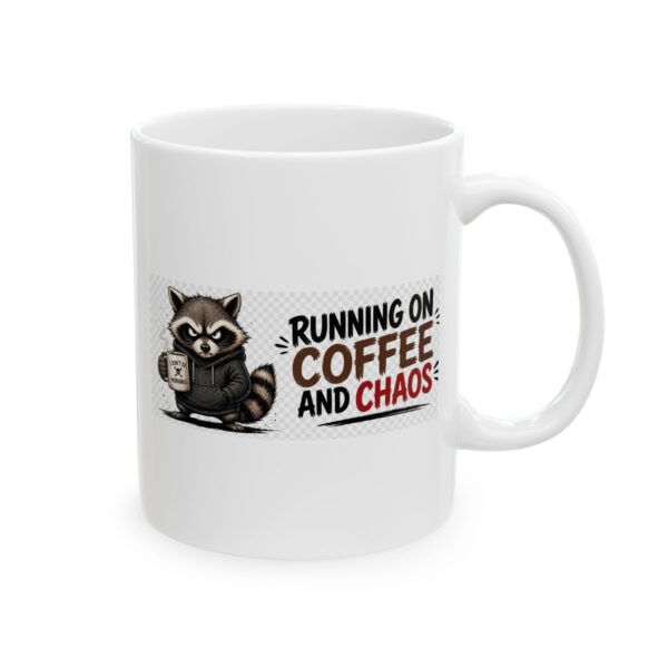 14683446329334094406_2048.jpeg Running on Coffee and Chaos Funny Raccoon Mug – Sarcastic Gift Coffee Mug – 11oz/15oz Ceramic Mug