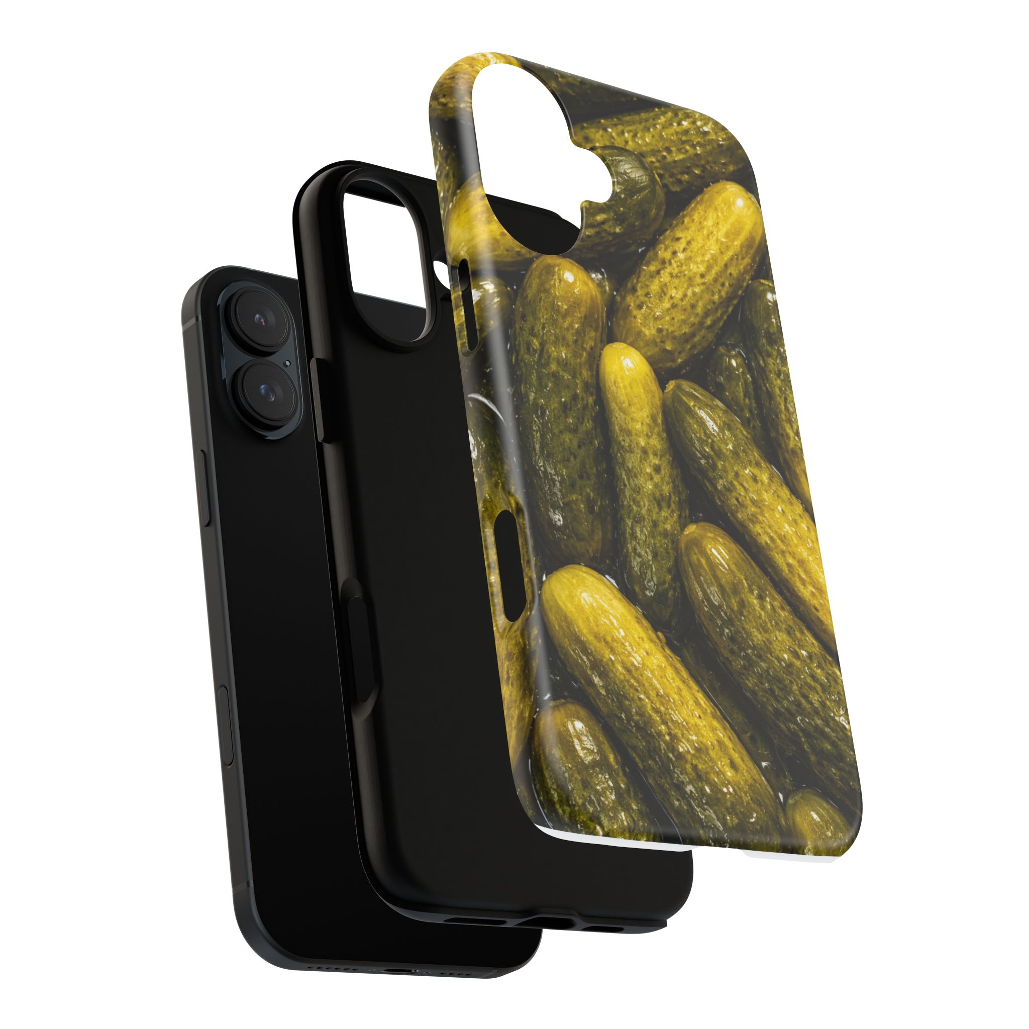 Pickle Pattern iPhone Case — Novelty Pickles Design Protective Case - Image 113