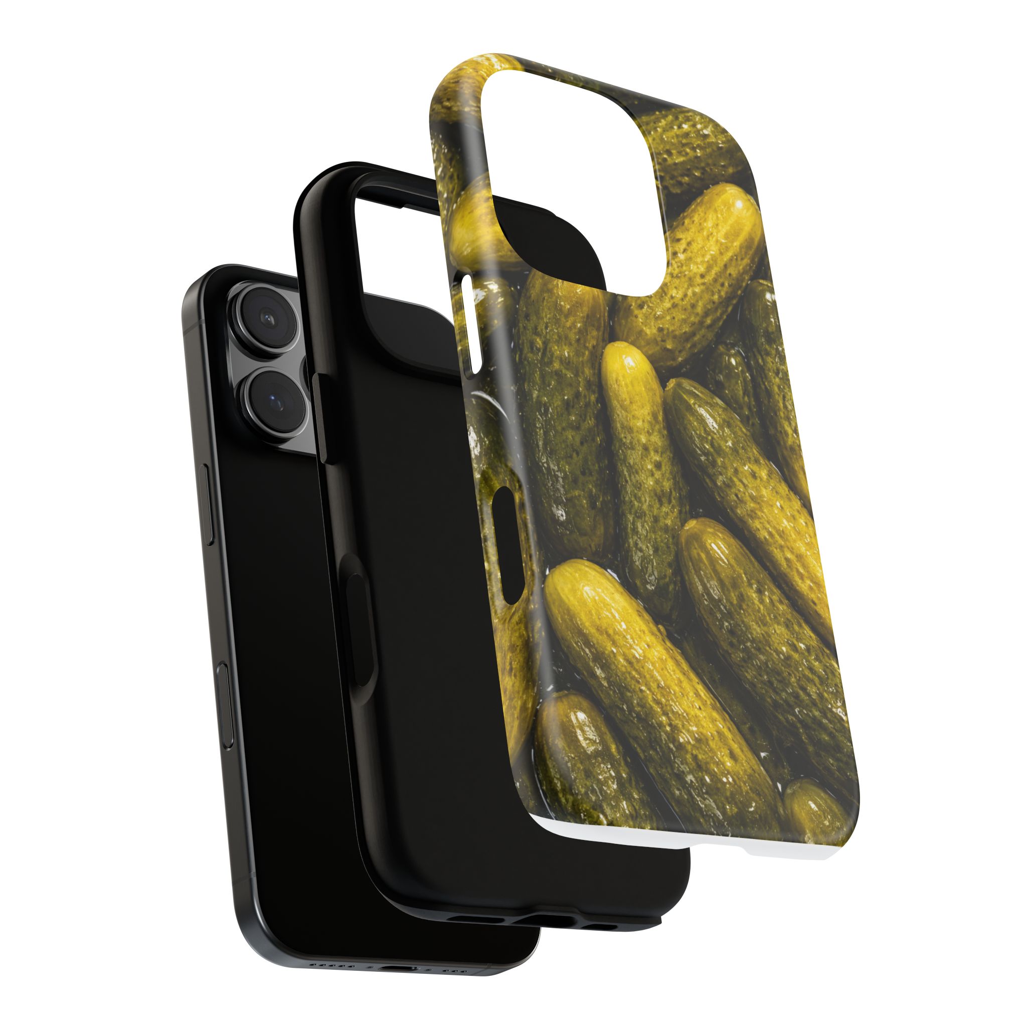 Pickle Pattern iPhone Case — Novelty Pickles Design Protective Case - Image 121
