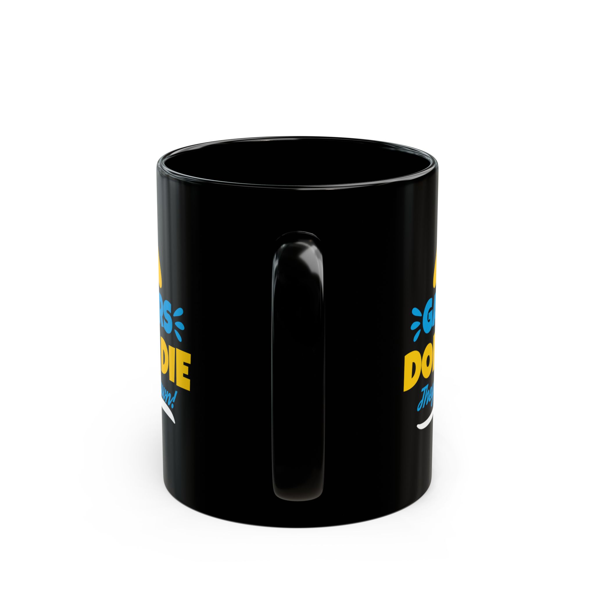 Gamers Don't Die They Respawn Black Mug – Funny Gamer Coffee Mug – 11oz/15oz Ceramic Mug - Image 4