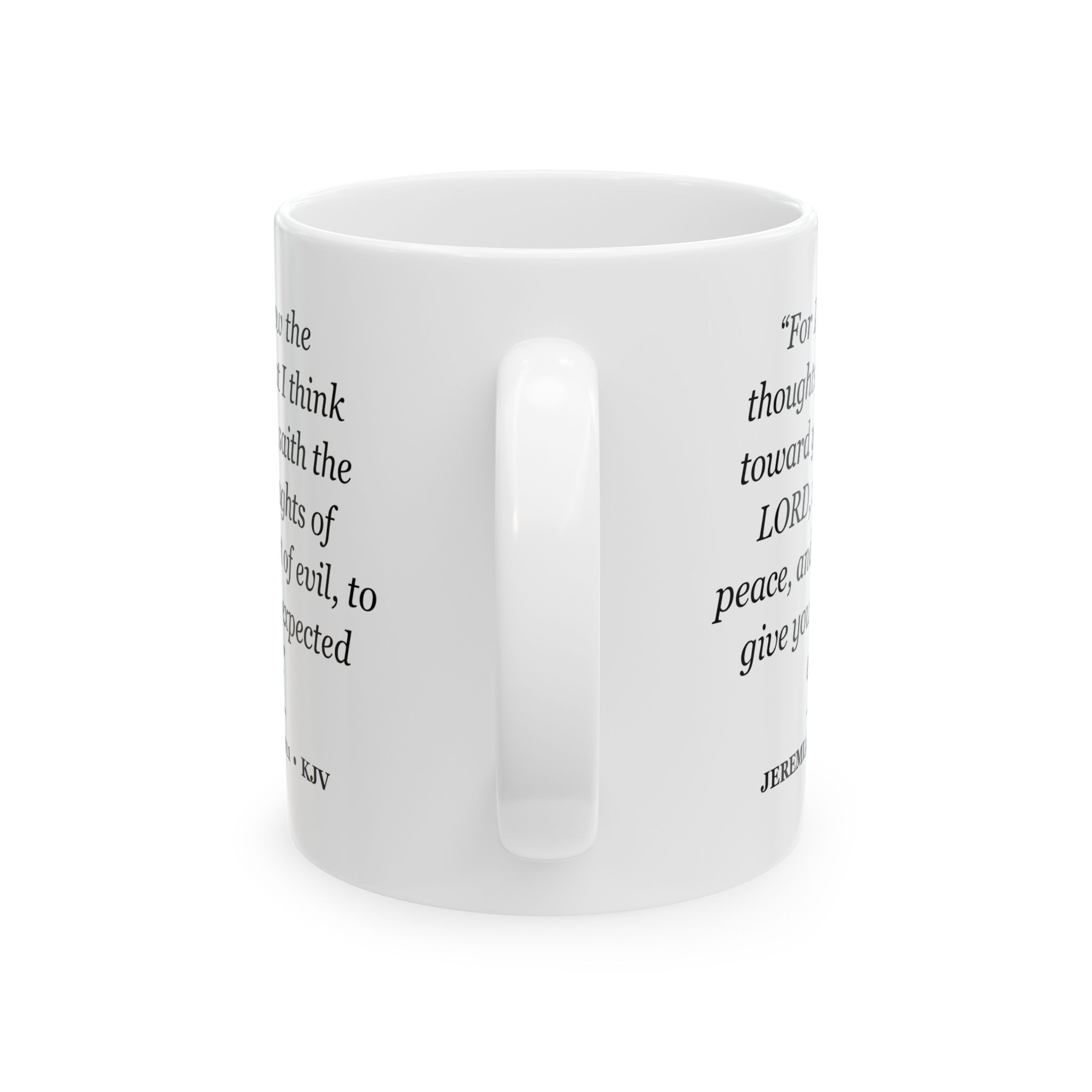 Jeremiah 29:11 Bible Verse Mug – KJV Scripture Coffee Mug – 11oz/15oz Ceramic Mug - Image 2