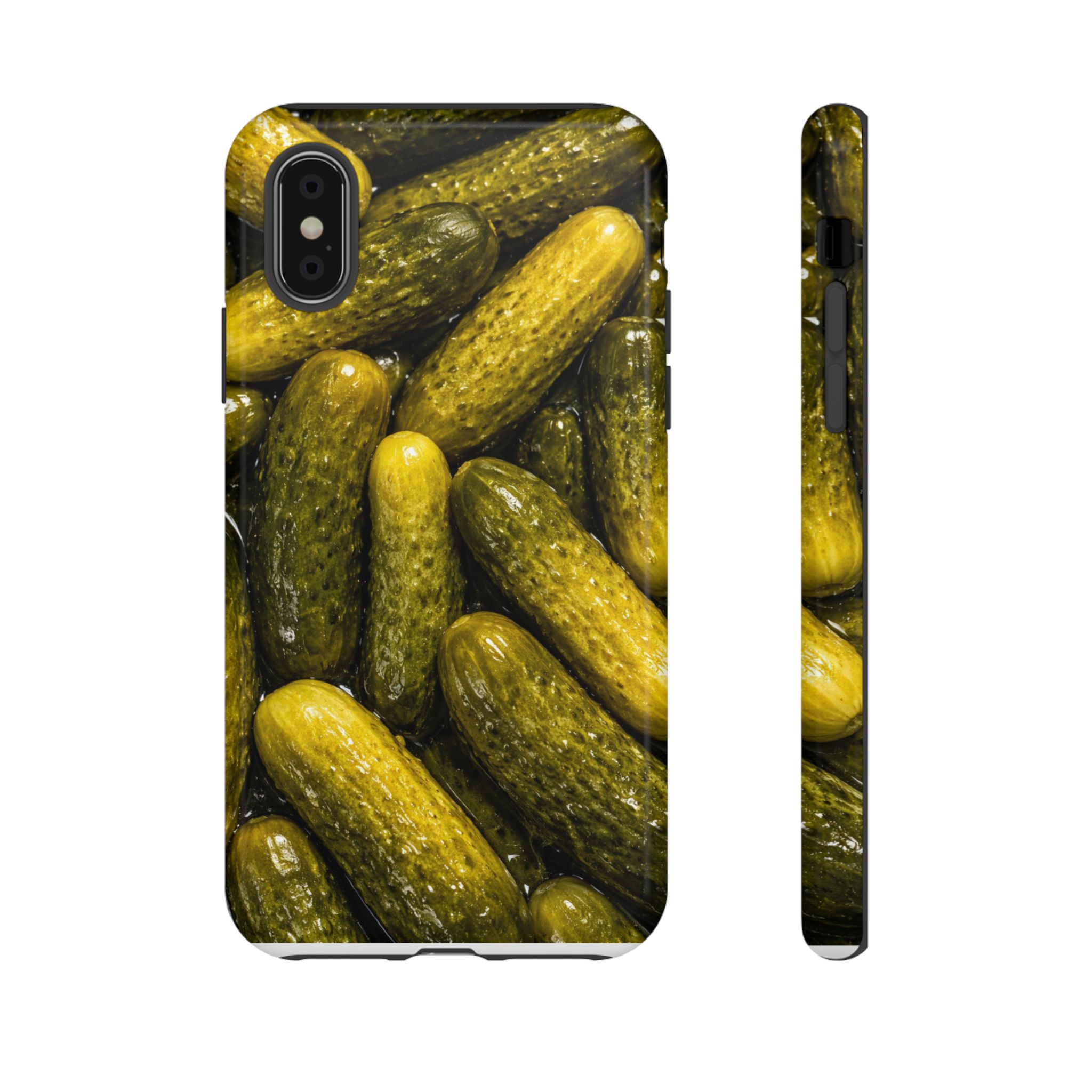 Pickle Pattern iPhone Case — Novelty Pickles Design Protective Case - Image 9