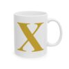 15165176331387125034_2048-1.jpeg Gold Letter X Monogram Mug – Gold Initial Alphabet Coffee Mug – 11oz/15oz Ceramic Mug