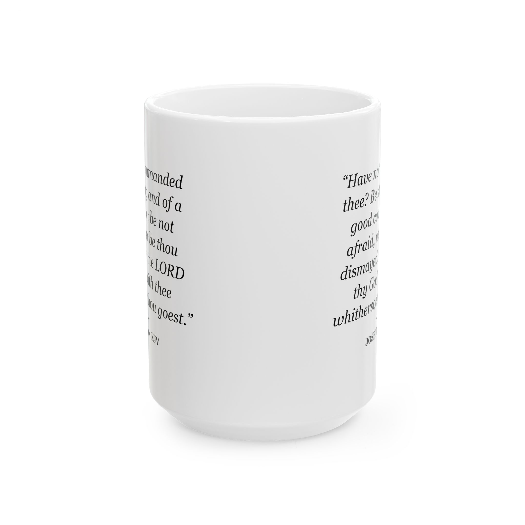 Joshua 1:9 Bible Verse Mug – KJV Scripture Coffee Mug – 11oz/15oz Ceramic Mug - Image 5