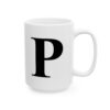 15233021034626326535_2048.jpeg Letter P Monogram Mug – Initial Alphabet Coffee Mug – 11oz/15oz Ceramic Mug